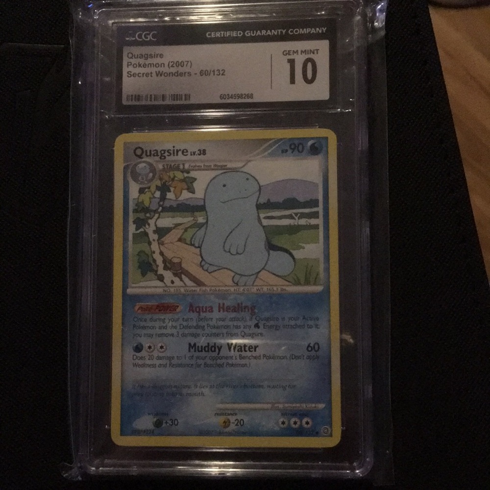 Quagsire Secret Wonders- Certified Graded
CGC 10 Gem Mint